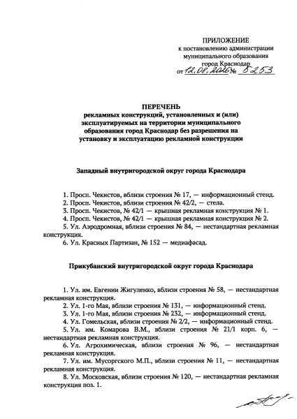 50 конструкций без разрешения: кто потеряет рекламу в Краснодаре