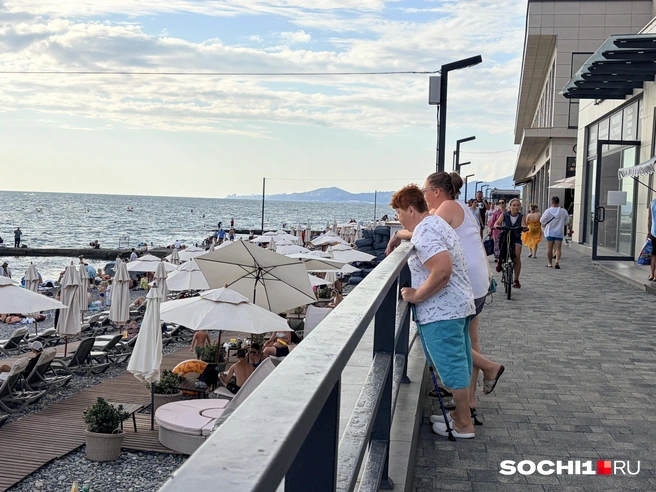 «Вода — парное молоко». Что происходит на пляжах Сочи в первые дни августа